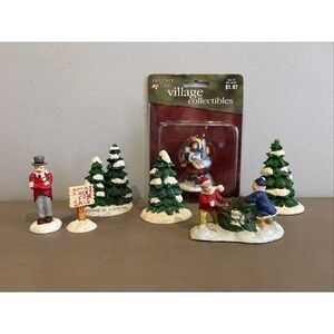 House Of Lloyd Christmas Village Trees Figures Ceramic